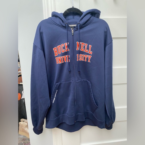 Bucknell University Under Armour blue zip up jacket - Picture 1 of 8